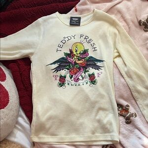 Teddy Fresh Cream Tweety Bird Long Sleeve T shirt